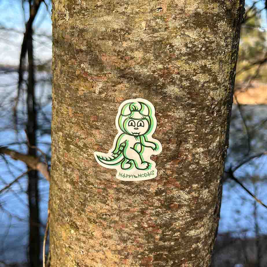 Happy Hodag Squatch Simple Sticker – Happy The Hodag