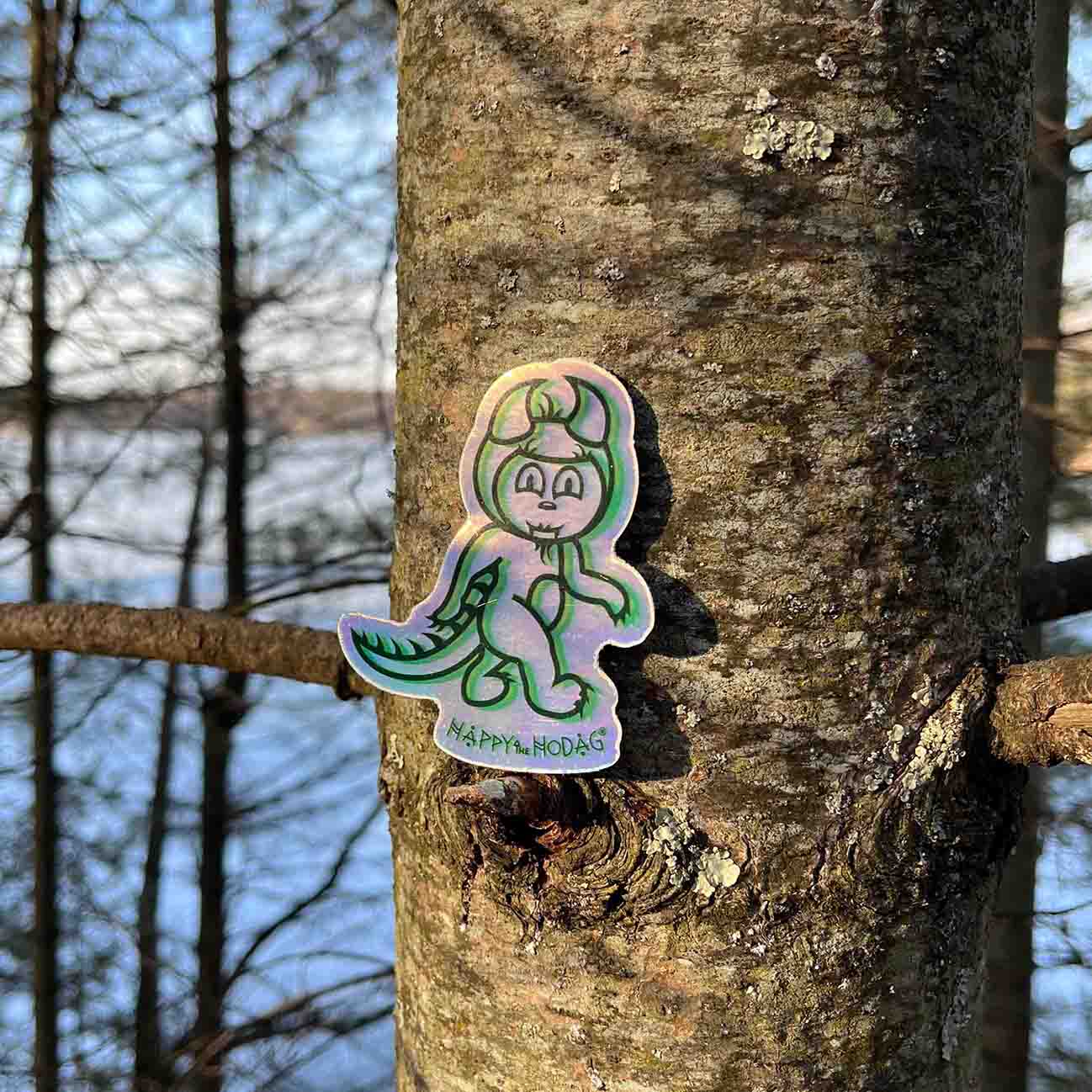 Happy Hodag Squatch Holographic Sticker – HODAG