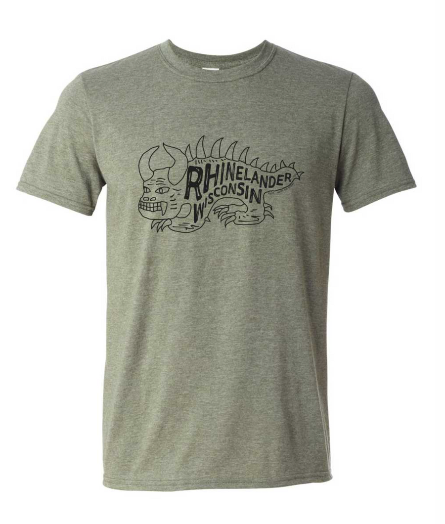 Classic Rhinelander Wisconsin Hodag Tee - Adult